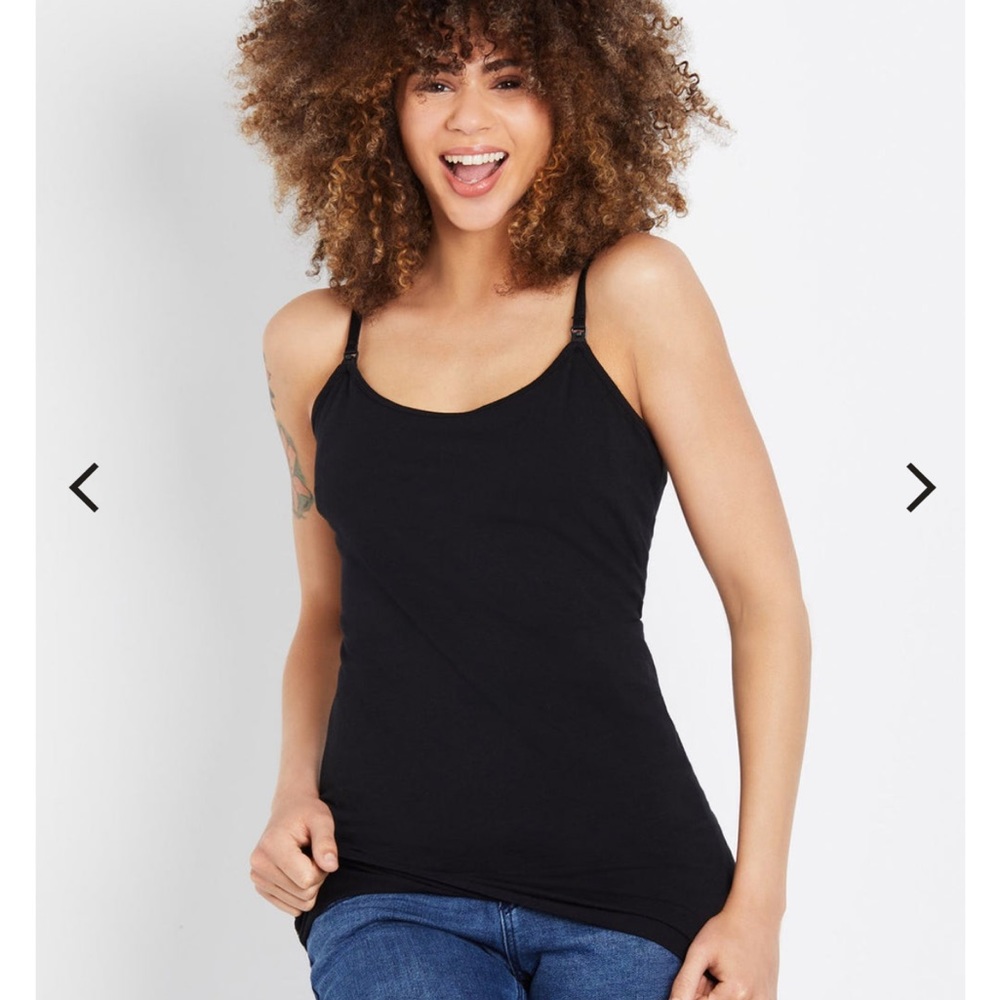 Motherhood maternity clip down nursing cami tank top size medium